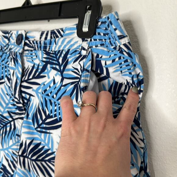 White Stag Tropical Golf Tennis Skirt Skort Blue White  Colors Size 6 - Picture 2 of 6